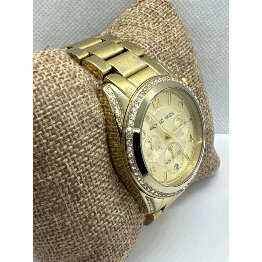Michael Kors Blair MK5166 Women's Gold Stainless Steel Analog Dial Watch JNA648